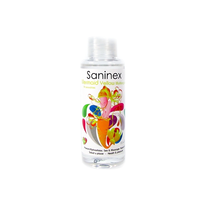 SANINEX MERMAID YELLOW MULTIORGASMIC - SEX & MASSAGE OIL 100ML