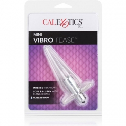 MINI VIBRO TEASE - PLUG VIBRADOR TRANSPARENTE