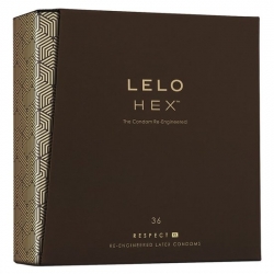 LELO HEX PRESERVATIVOS RESPECT XL 36UDS