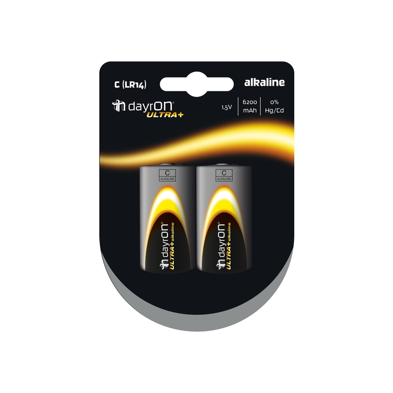 PILA ALCALINA LR14 1,5V DAYRON PACK 2