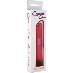 VIBRADOR DEDO DAMA TRANSPARENTE ROSA