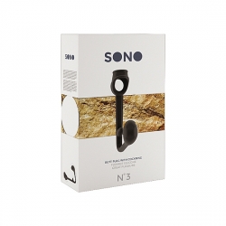 SONO N. 3 PLUG ANAL CON ANILLO PARA EL PENE NEGRO