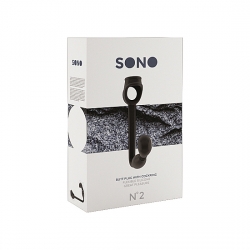 SONO N. 2 PLUG ANAL CON ANILLO PARA EL PENE NEGRO