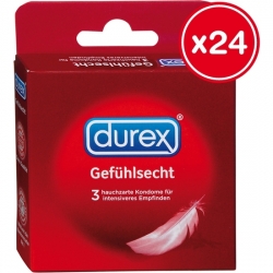 DUREX SENSITIVOS 3 UDS (24 CAJAS)