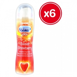 DUREX PLAY SWEET STRAWBERRY 50 ML (6 UDS)