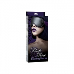 BLACK ROSE MASCARA BONDAGE DE SEDA