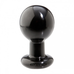 ROUND BUTT PLUG - LARGE - NEGRO