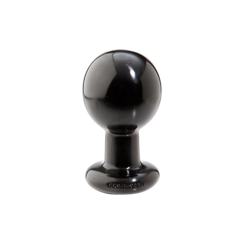 ROUND BUTT PLUG - LARGE - NEGRO