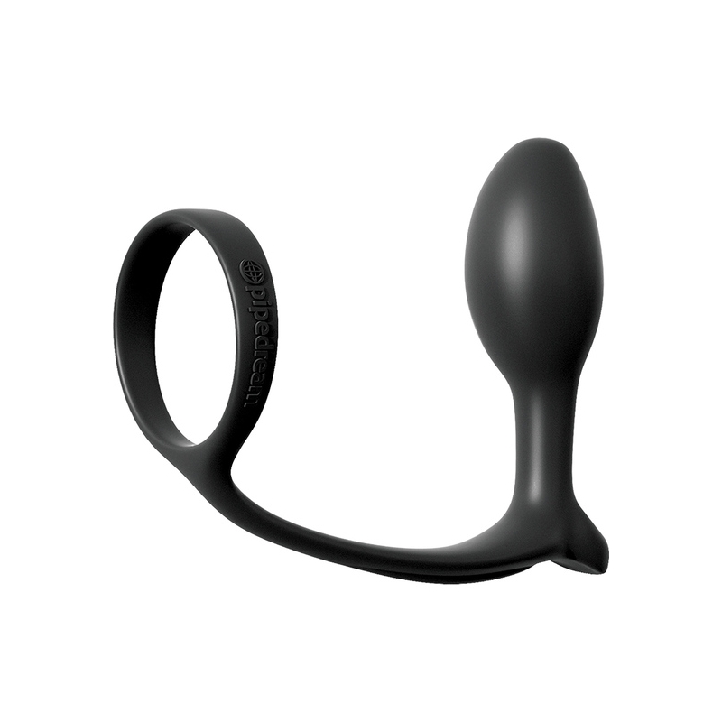 PLUG ANAL CON ANILLO PARA EL PENE NEGRO