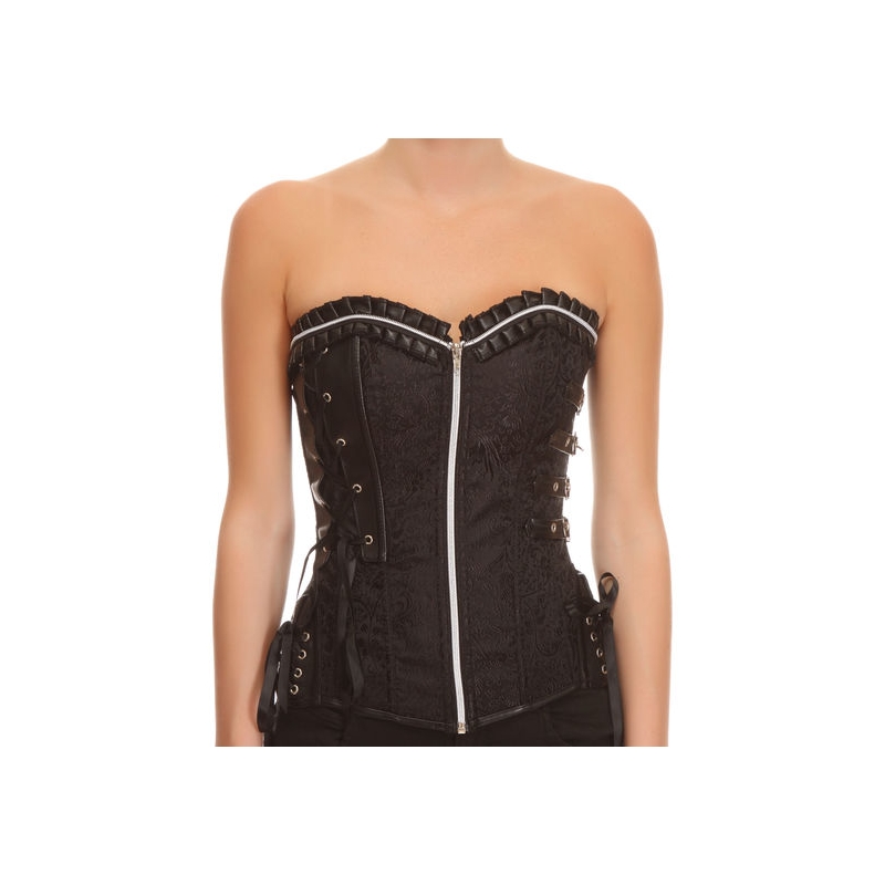 CORSET PIECES NEGRO