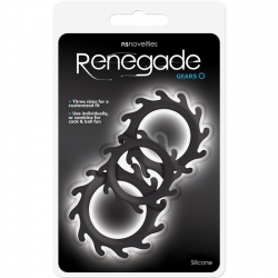 RENEGADE GEARS KIT ANILLOS SILICONA NEGRO