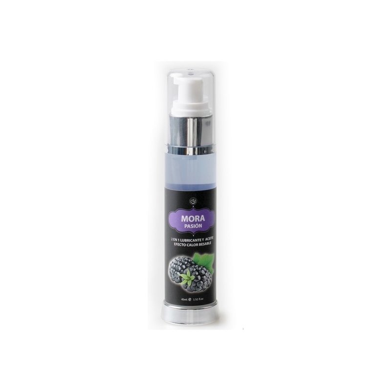 LUBRICANTE Y ACEITE 2 EN 1 EFECTO CALOR MORA, 50 ML.