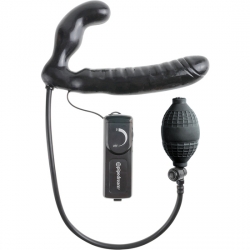 PENE HINCHABLE VIBRADOR CON ARNES NEGRO