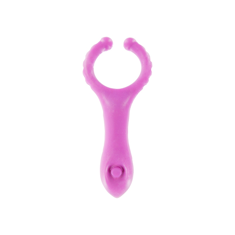 ANILLO PENE CON ESTIMULADOR DE CLITORIS LILA